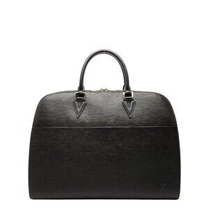 Louis Vuitton Epi Sorbonne Business Bag Briefcase Noir Black Leather